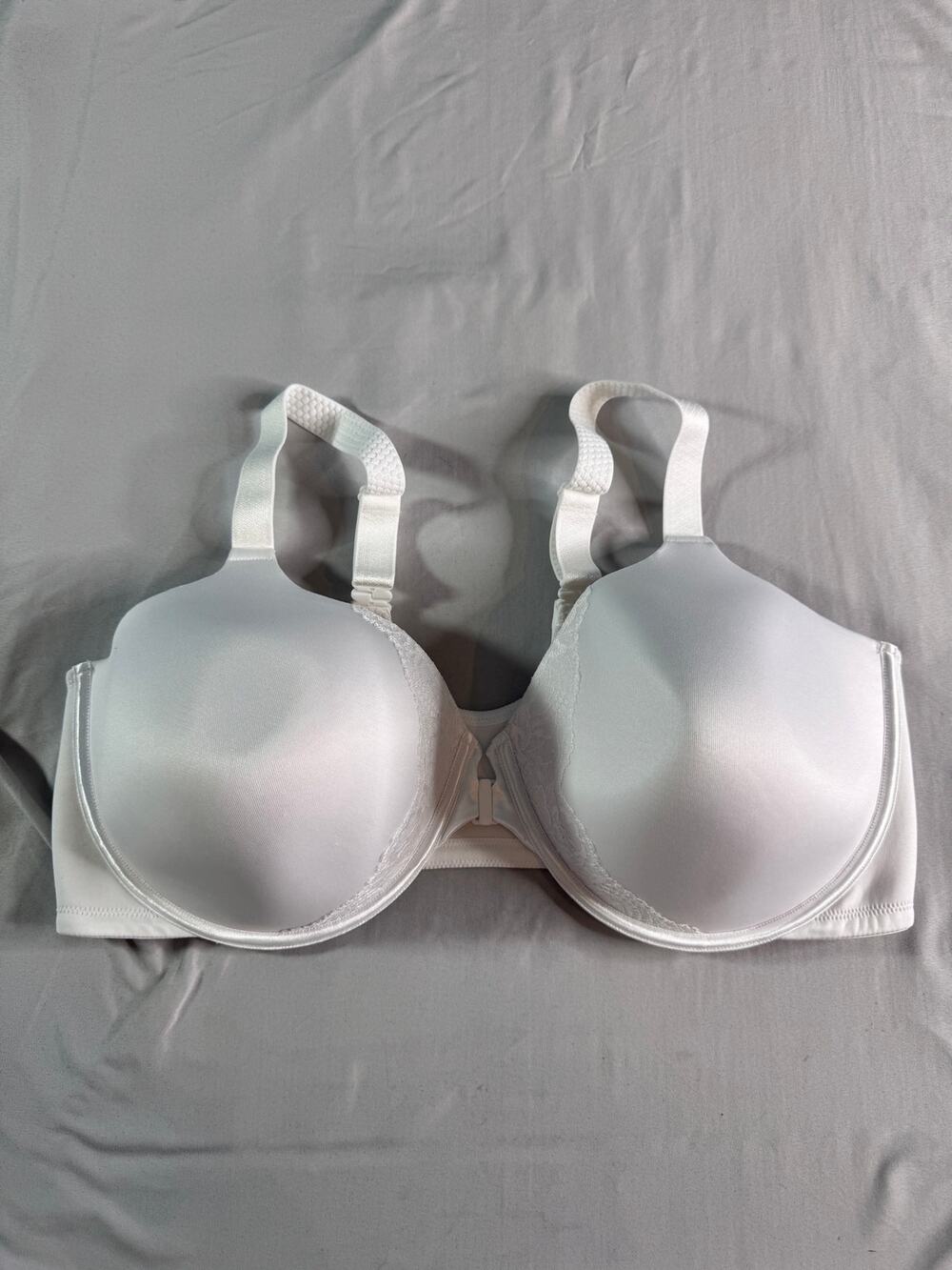 Vanity Fair 76383 Bra 44DD White Front Close Underwire Beauty Back NWOT